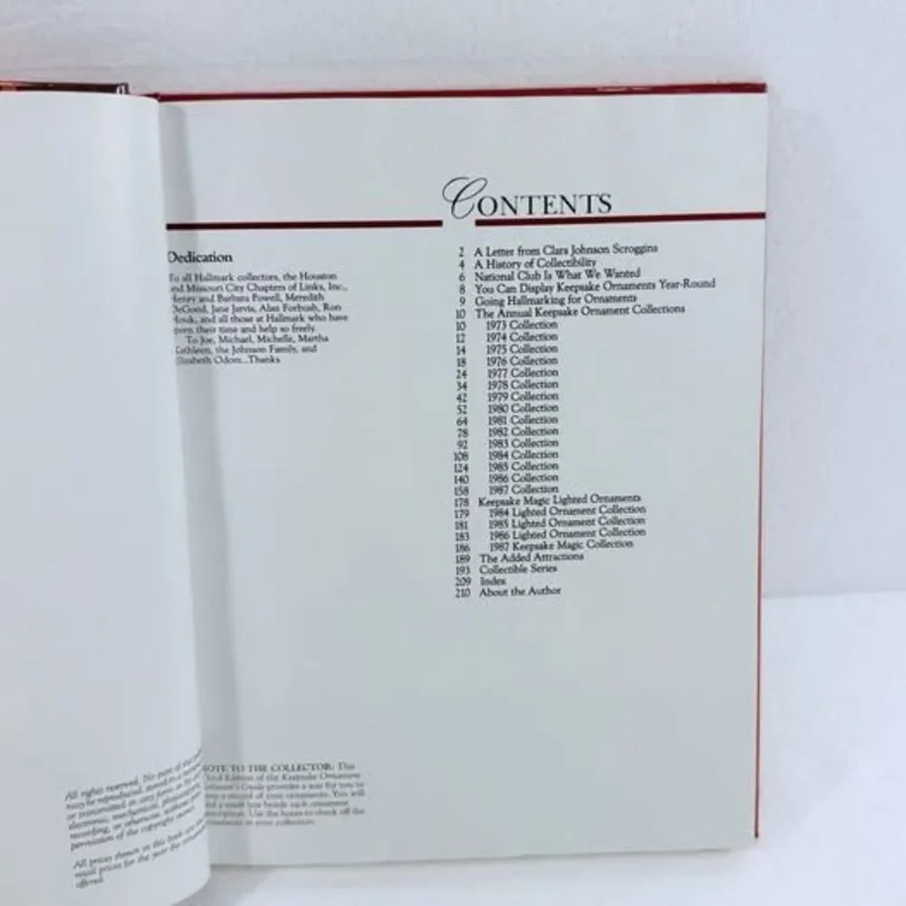 Vintage 1987 Hallmark Keepsake Ornaments Collectors Guide Book 3rd Ed. Scroggins